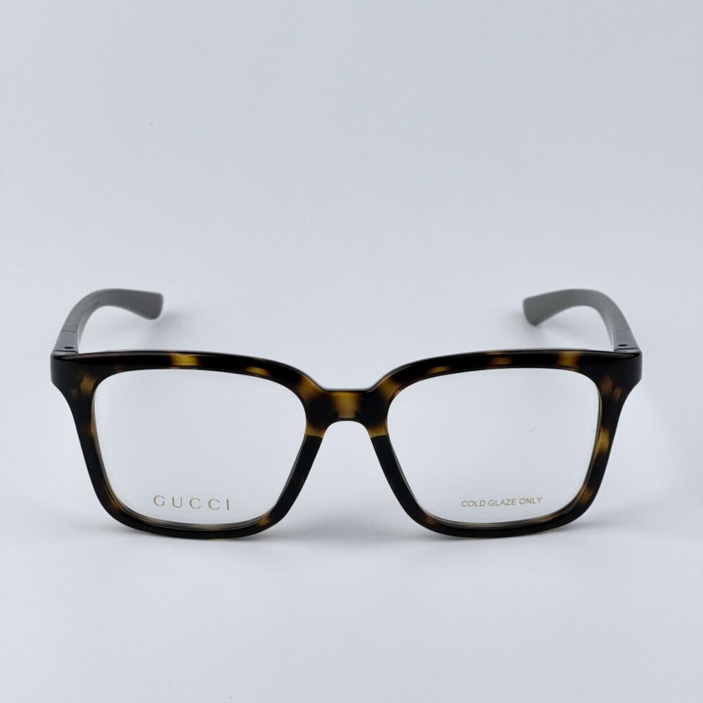Gucci GG1738O 002 BRAND NEW Eyeglasses Havana Grey Unisex Square - Picture 3 of 9